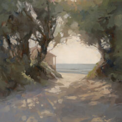 Glimpse is an original oil painting by award winning Hampshire Artist Paula Mitchell ARSMA