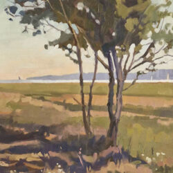 Morning Light on the Solent is an original oil painting by multi award winning Hampshire artist Paula Mitchell ARSMA