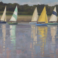 Plain Sailing is an original oil painting by award winning Hampshire artist Paula Mitchell ARSMA